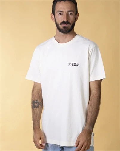 Elsk - Earth Karma Brushed T-Shirt - Off White 